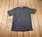 Vintage 1990s Blank Tee Jays Striped T-Shirt Made In USA Size L
