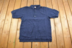 Vintage 1990s Nike Mid Swoosh Embroidered Polo T-Shirt