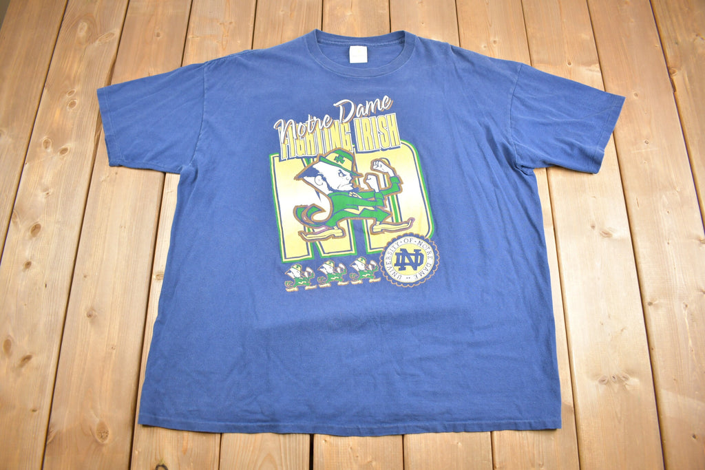 Vintage 1990s University Of Notre Dame Fightin Irish Collegiate T Shirt