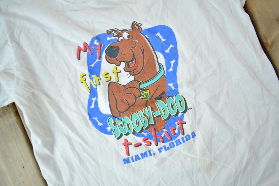 Vintage 1990s Scooby Doo Miami Florida T-Shirt