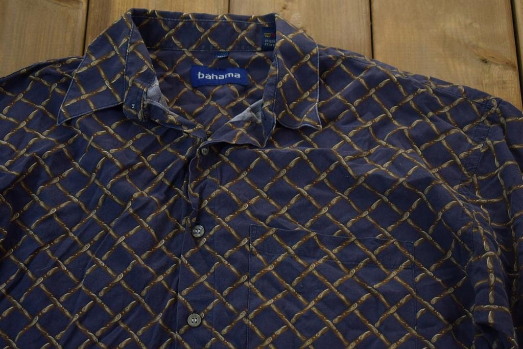 Vintage 1990s Bahama Graphic Button Up Shirt