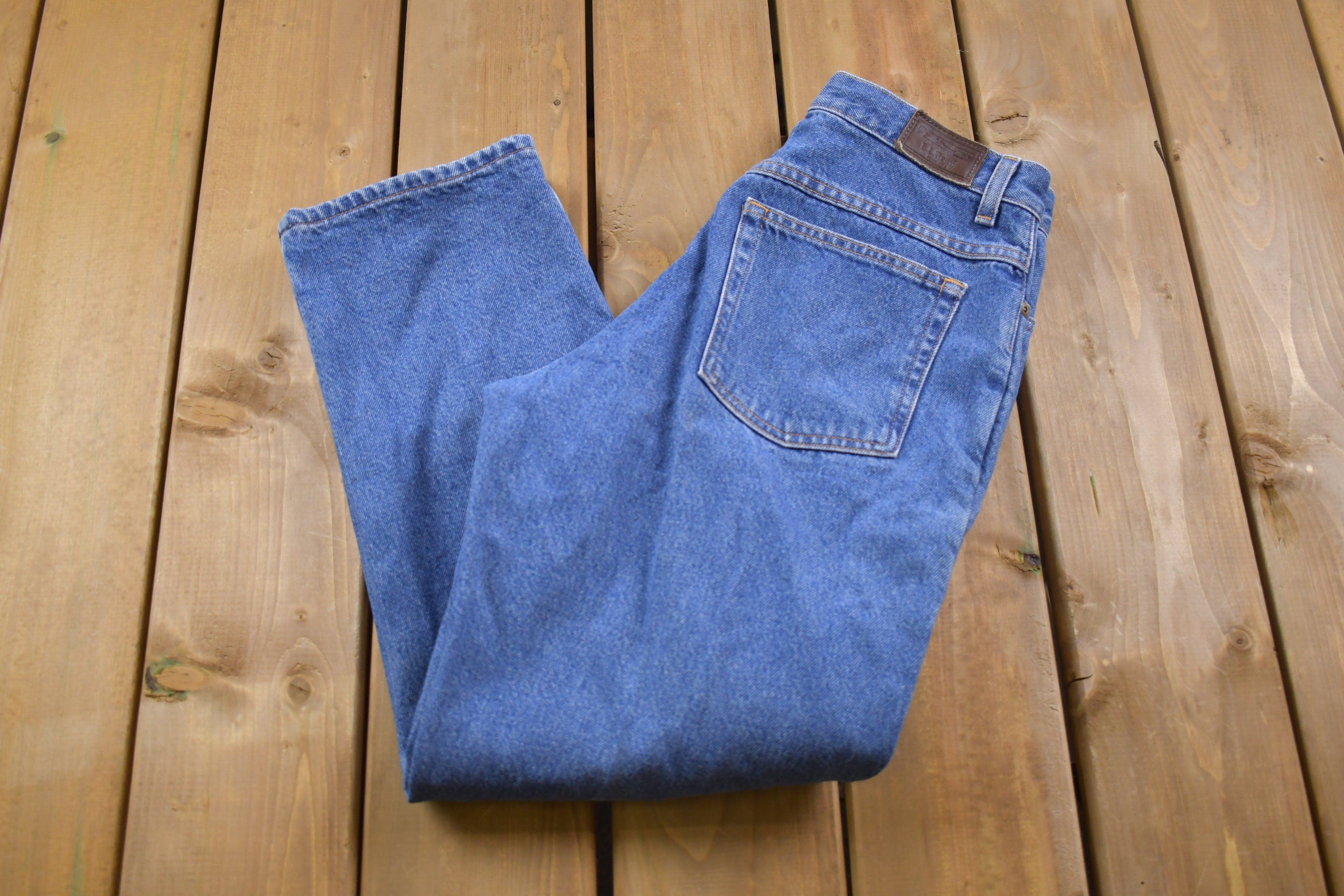 Vintage 1990s L.L Bean Light Wash Denim Jeans 30 x 27