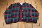 Vintage 1990s Plaid Knitted Sweater
