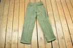 Vintage 1990s Army Green Cargo Pants Size 32 x 31