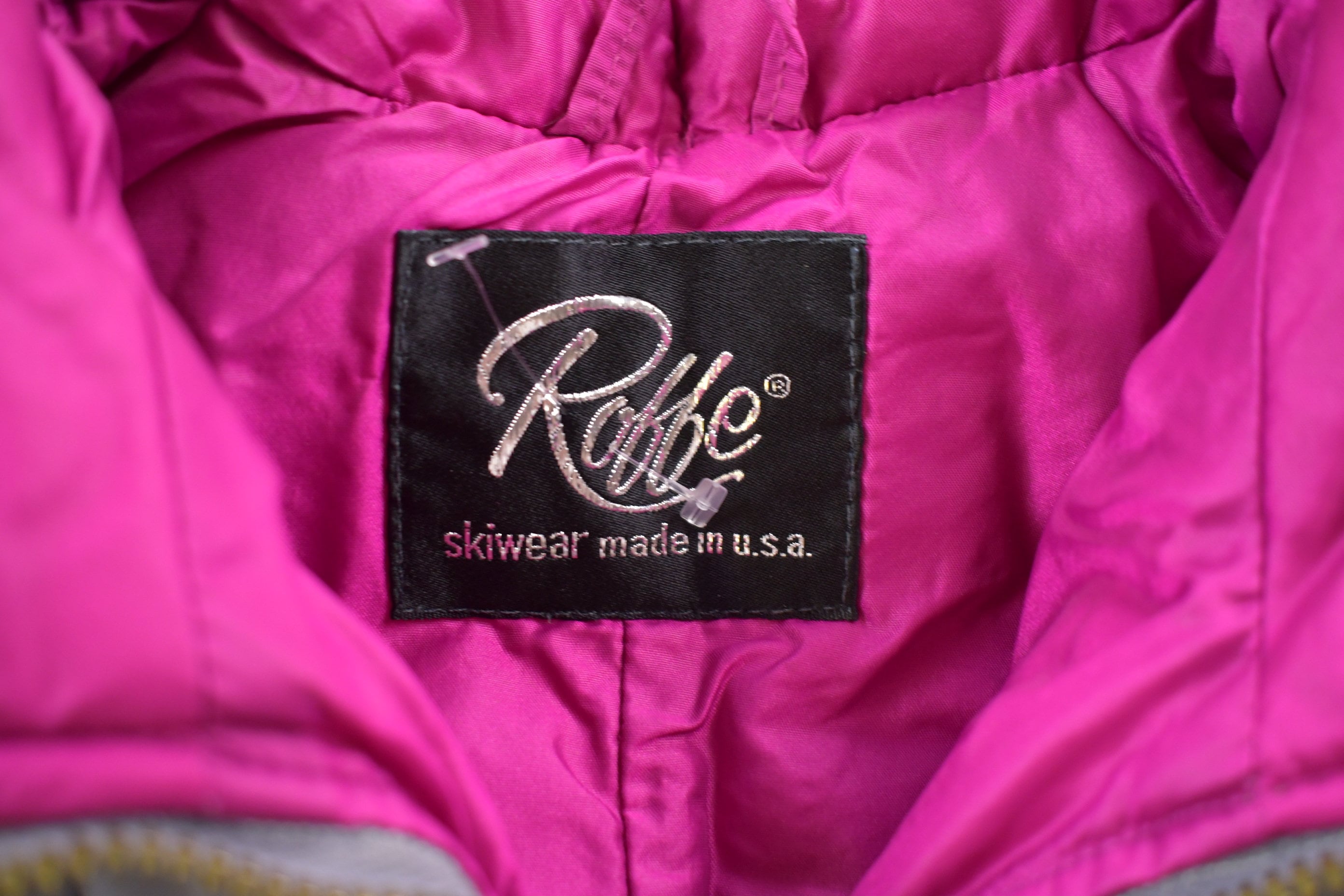 Vintage 1990s Striped Ski Puffer Jacket