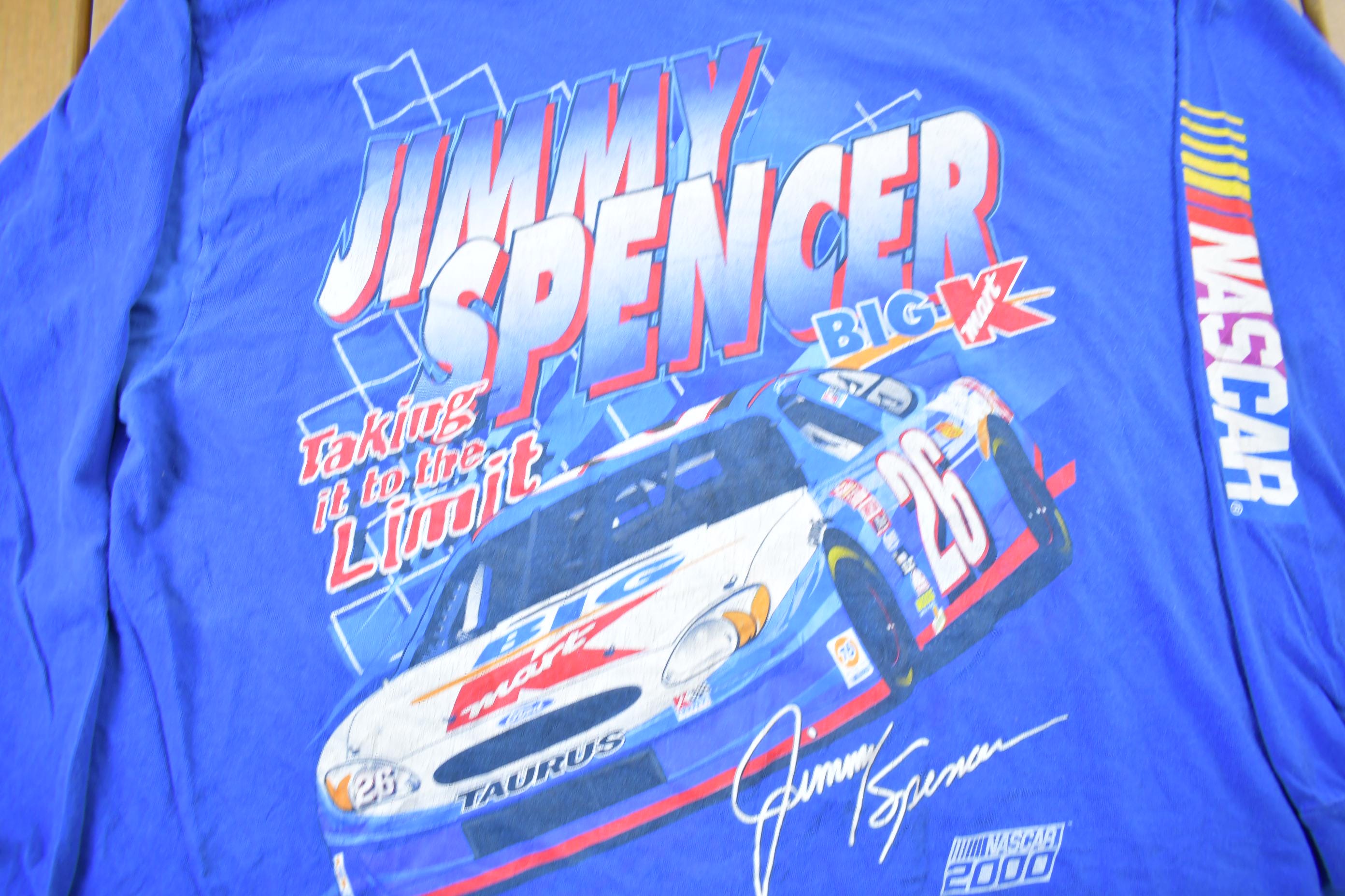 Vintage 2000 Jimmy Spencer NASCAR Racing Long Sleeve T-Shirt