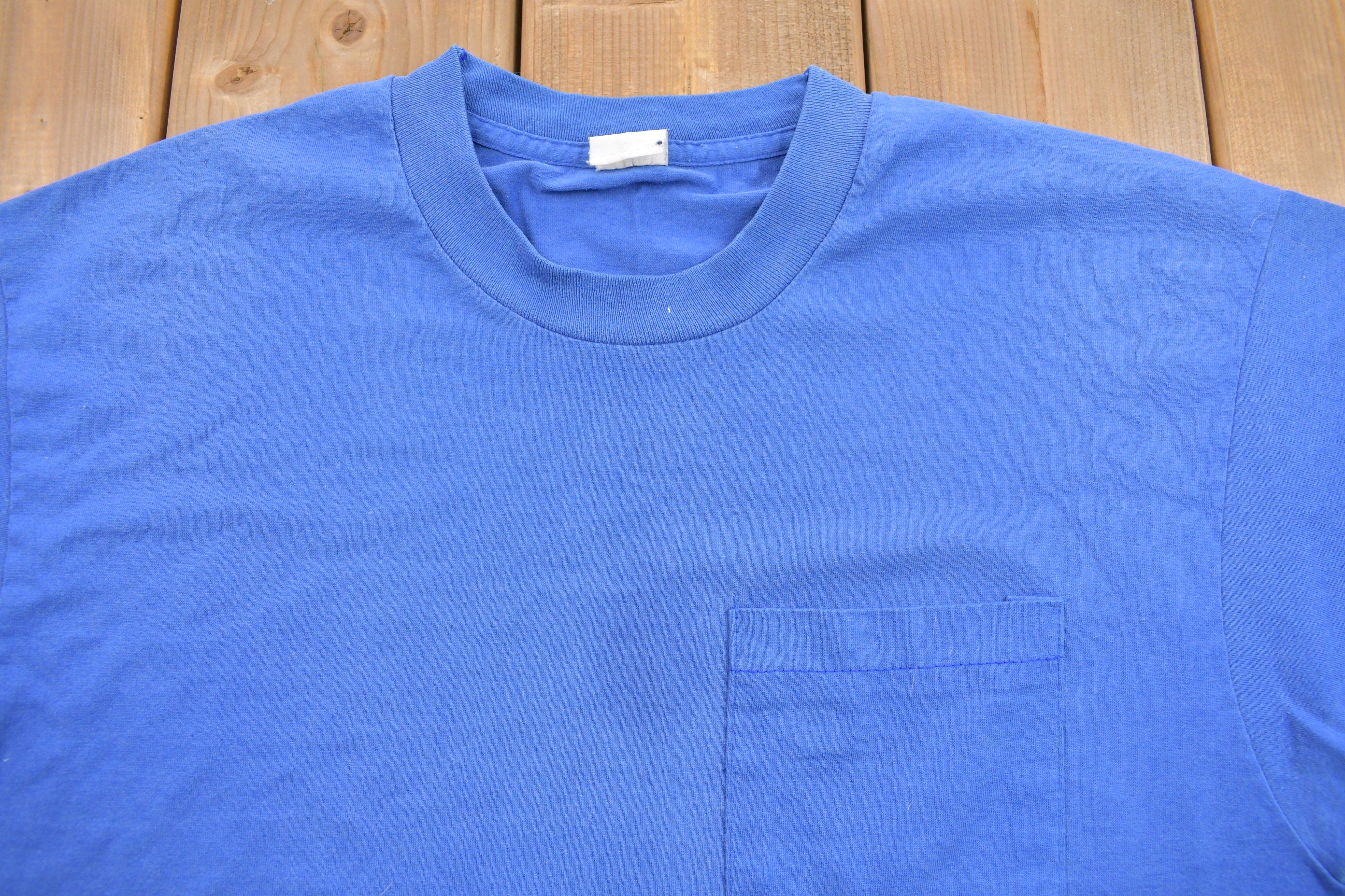 Vintage 1990s Blank Pocket T Shirt
