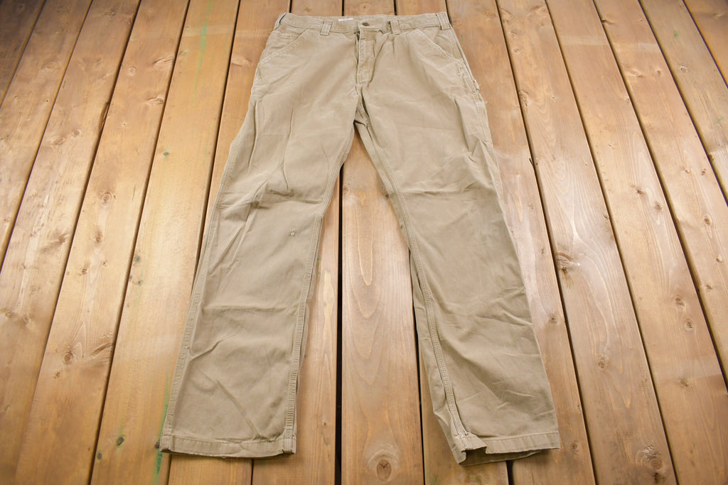 Vintage 1990s Carhartt Khaki Pants 36 x 32