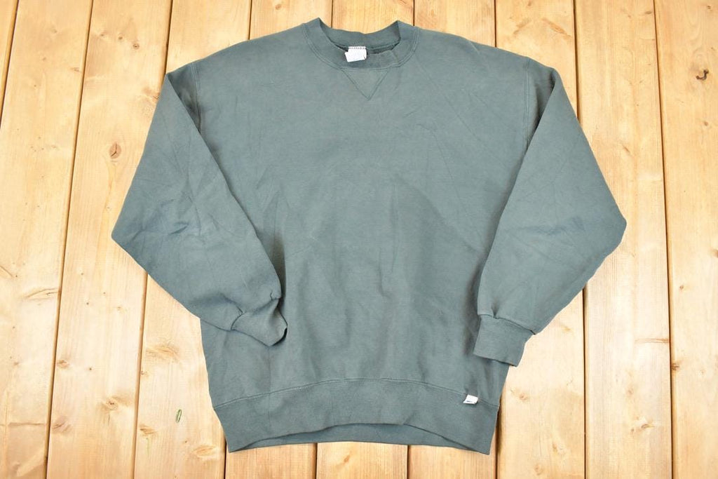 Vintage 1990s Russell Athletic Blank Crewneck Sweatshirt Men's L