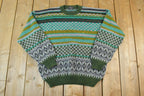 Vintage 1990s Umberto Knit Crewneck Sweater Made In Italy