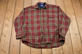 Vintage 1990s Pendleton Plaid Button Up Board Shirt