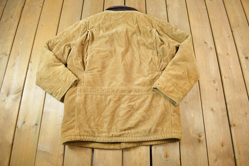 Vintage 1990s Distressed Chaps Ralph Lauren Corduroy Hunting Coat - Medium