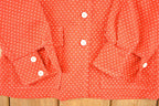 Vintage 1960s Polka Dot Button Up Shirt Men's S /