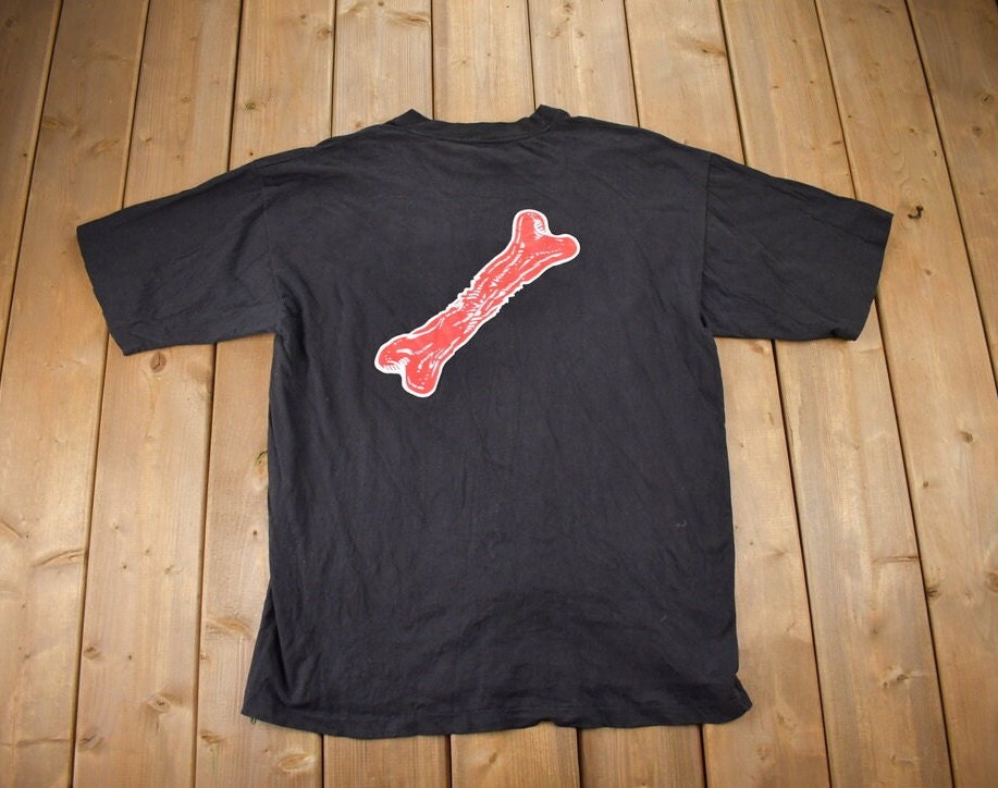 Vintage 1990s Dog Collar And Bone Graphic T-Shirt  Streetwear  Retro  Single Stitch  Made In USA  90s Graphic Tee