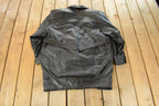 Vintage 1990s Wilson's Wool Lined Leather Jacket Women's XL