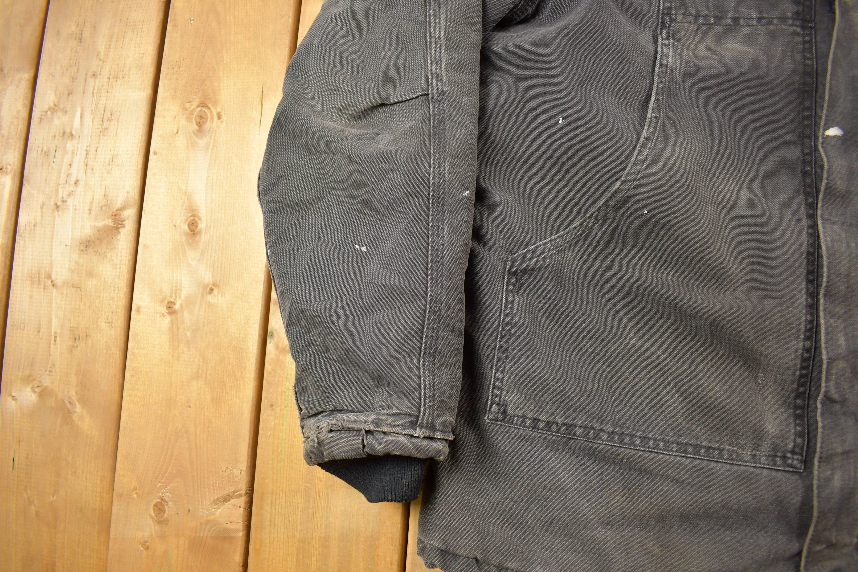 Vintage 1990s Carhartt Quilt Lined Work Jacket