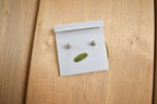 Vintage 1980s Black White & Gold Earrings