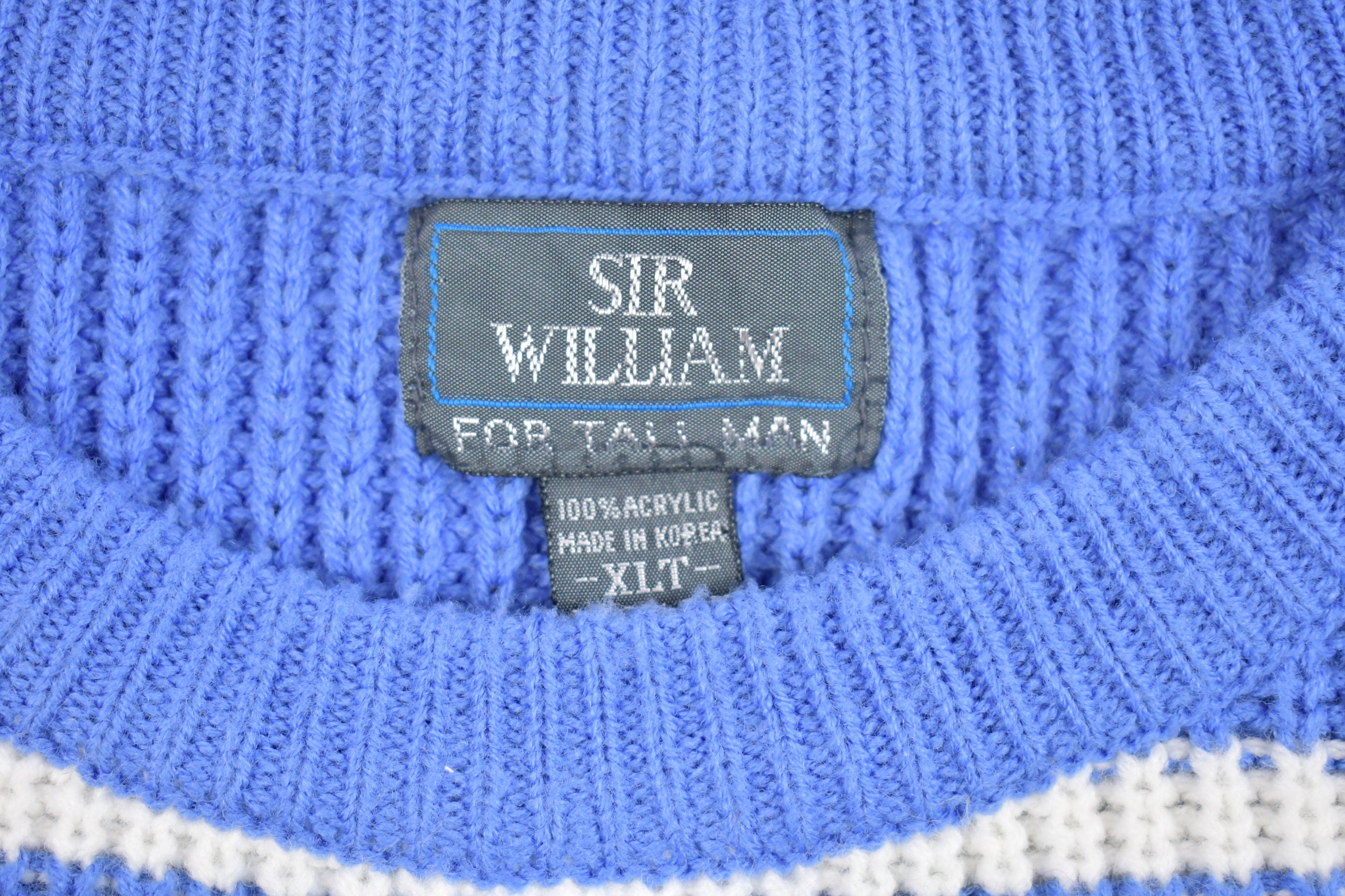 Vintage Sir William Knitted Striped Sweater