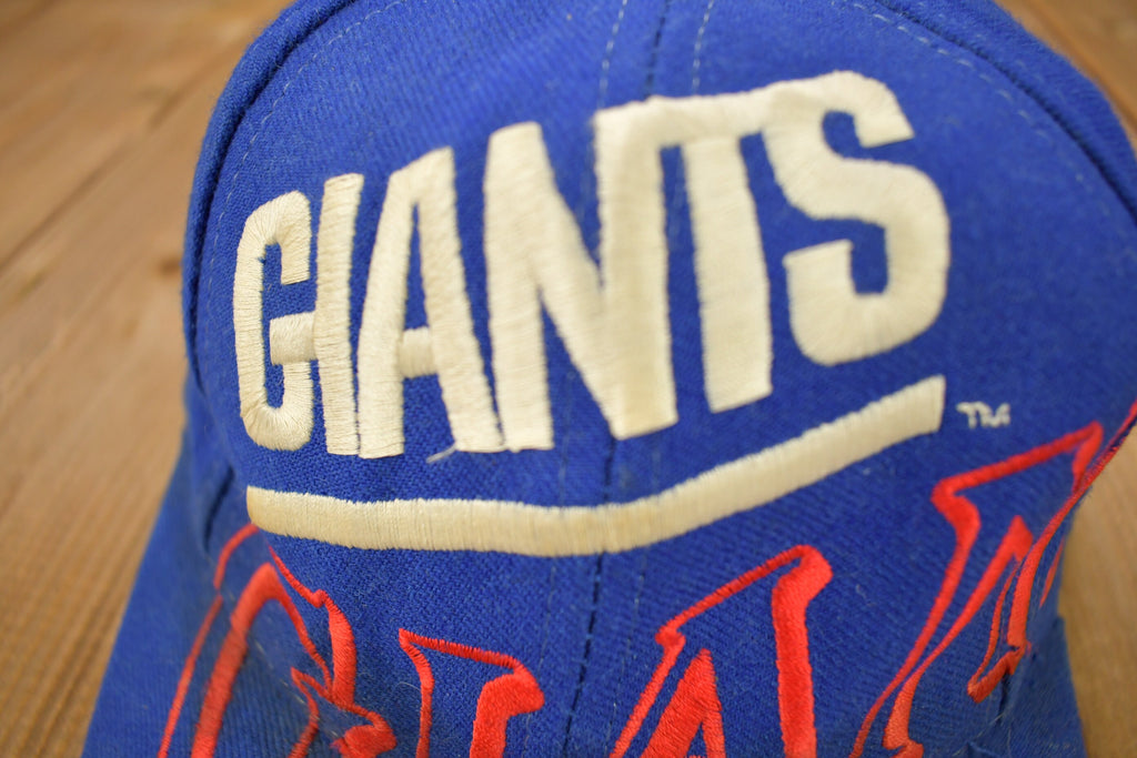 Vintage 1990s New York Giants NFL Big Logo Snap Back Hat