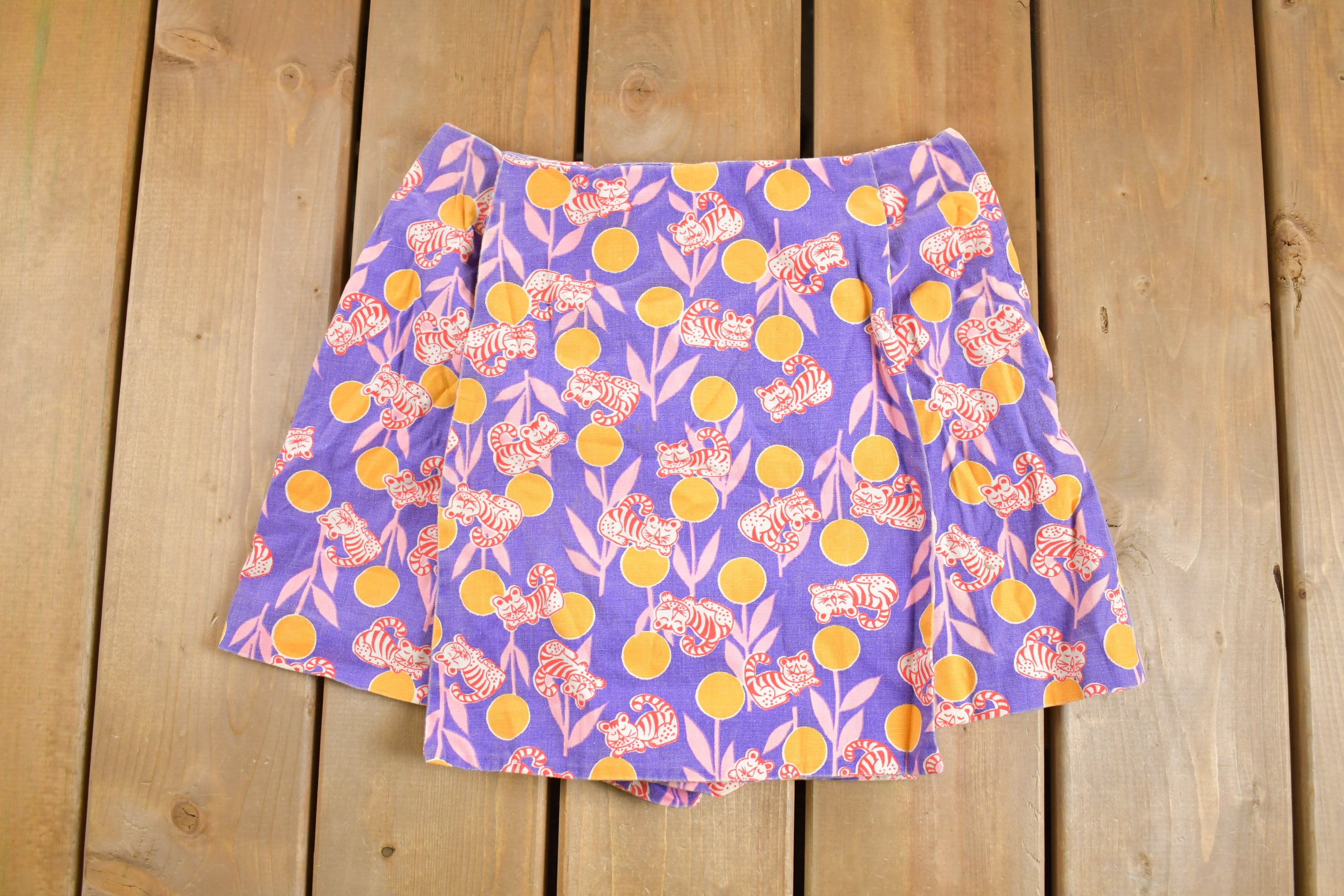 Vintage 1980s Womens Summer Skirt Shorts