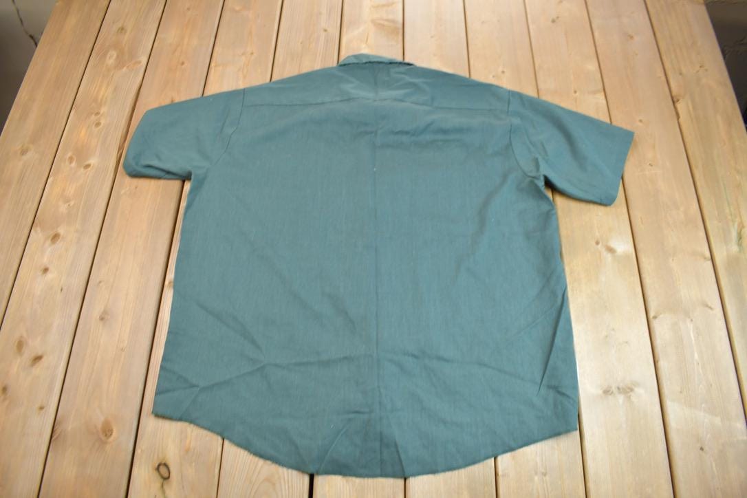 Vintage 1970s Somerset County Chain Stitched Work Shirt