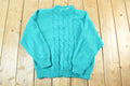 Vintage 1980s Bristol Court Cable Knit Crewneck Sweater Mens L