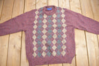Vintage 1990s Pendleton Country Traditional 100% Virgin Wool Knit Crewneck Sweater