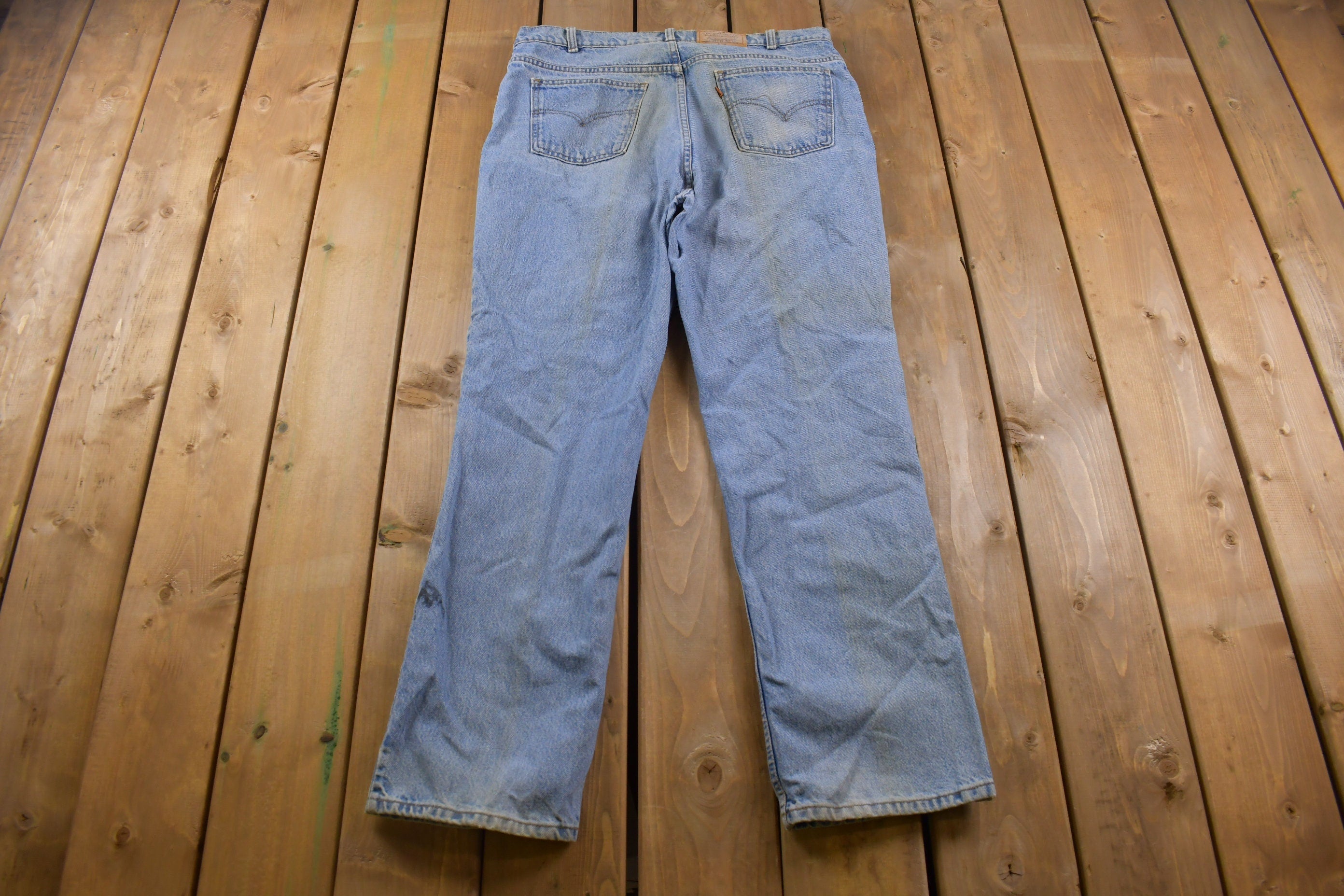 Vintage 1990s Levi's Orange Tab Jeans Size 36 x 31
