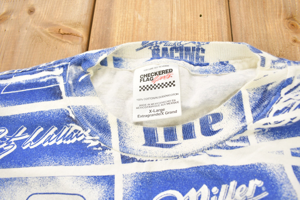 Vintage 1997 Rusty Wallace All Over Print NASCAR T-Shirt