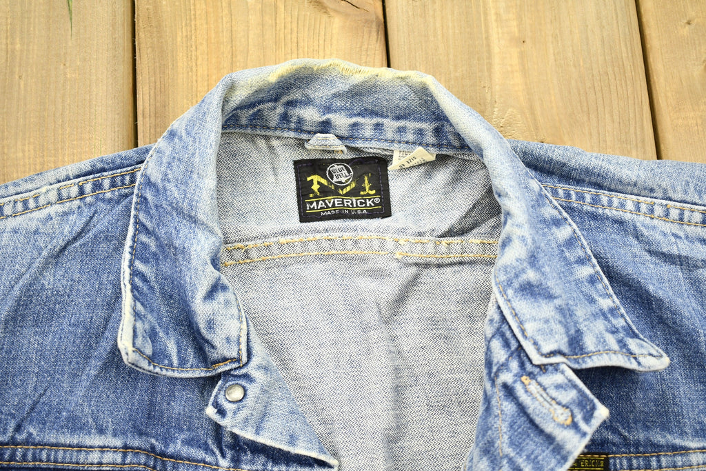 Vintage 1960s Maverick Blue Bell Denim Jean Jacket