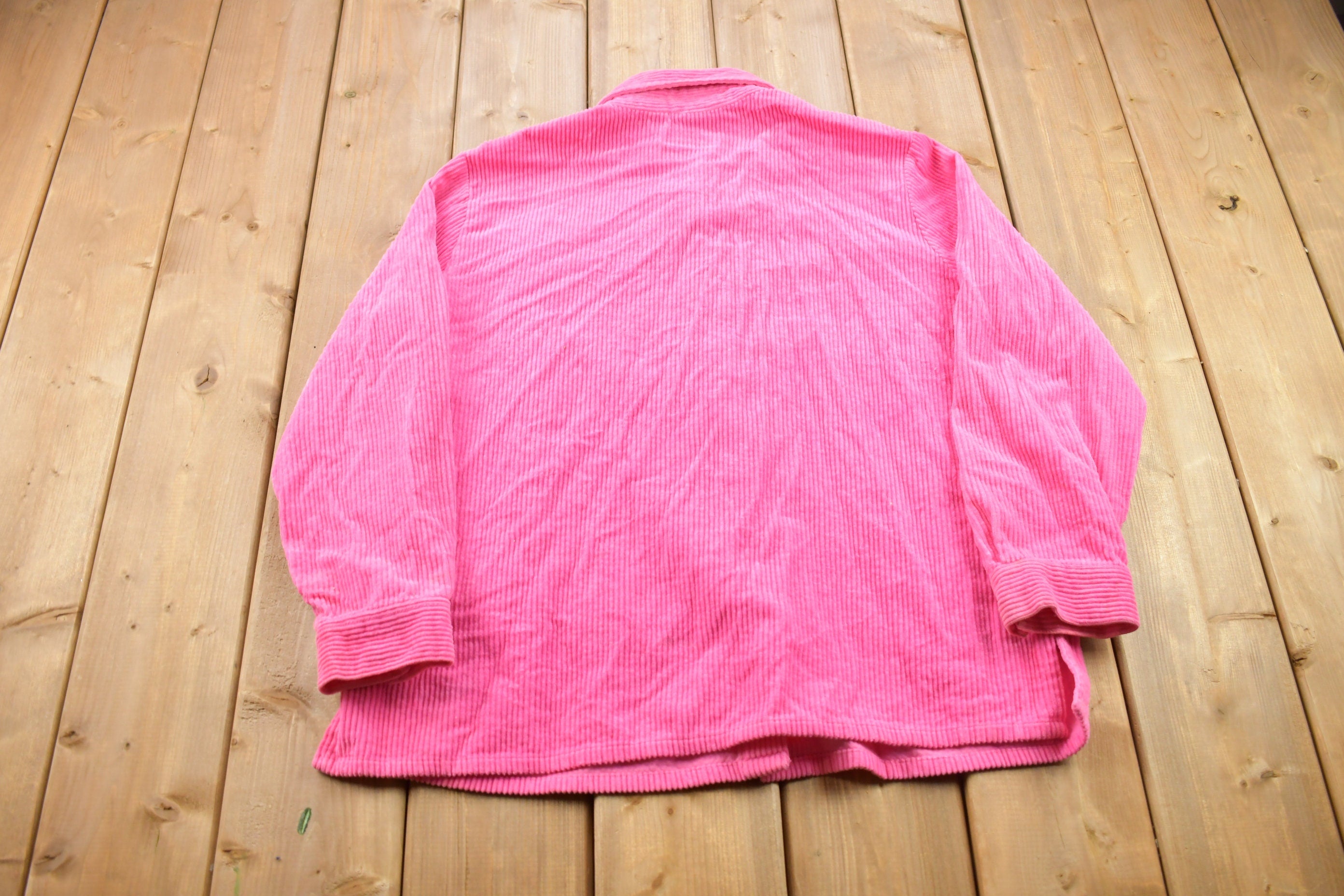Vintage 1990s Blank Corduroy Button Up Shirt