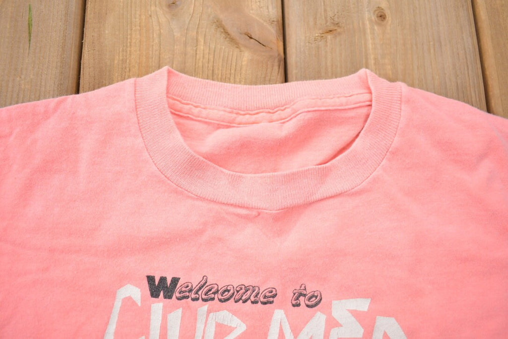 Vintage 1990 Welcome to Club Med School 90 Collegiate T-Shirt