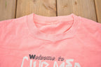 Vintage 1990 Welcome to Club Med School 90 Collegiate T-Shirt