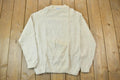 Vintage 1990s South End Imports 100% Cream Wool Knit Sweater