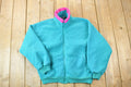 Vintage 1990s Cabin Creek Neon Collar Fleece Sweater