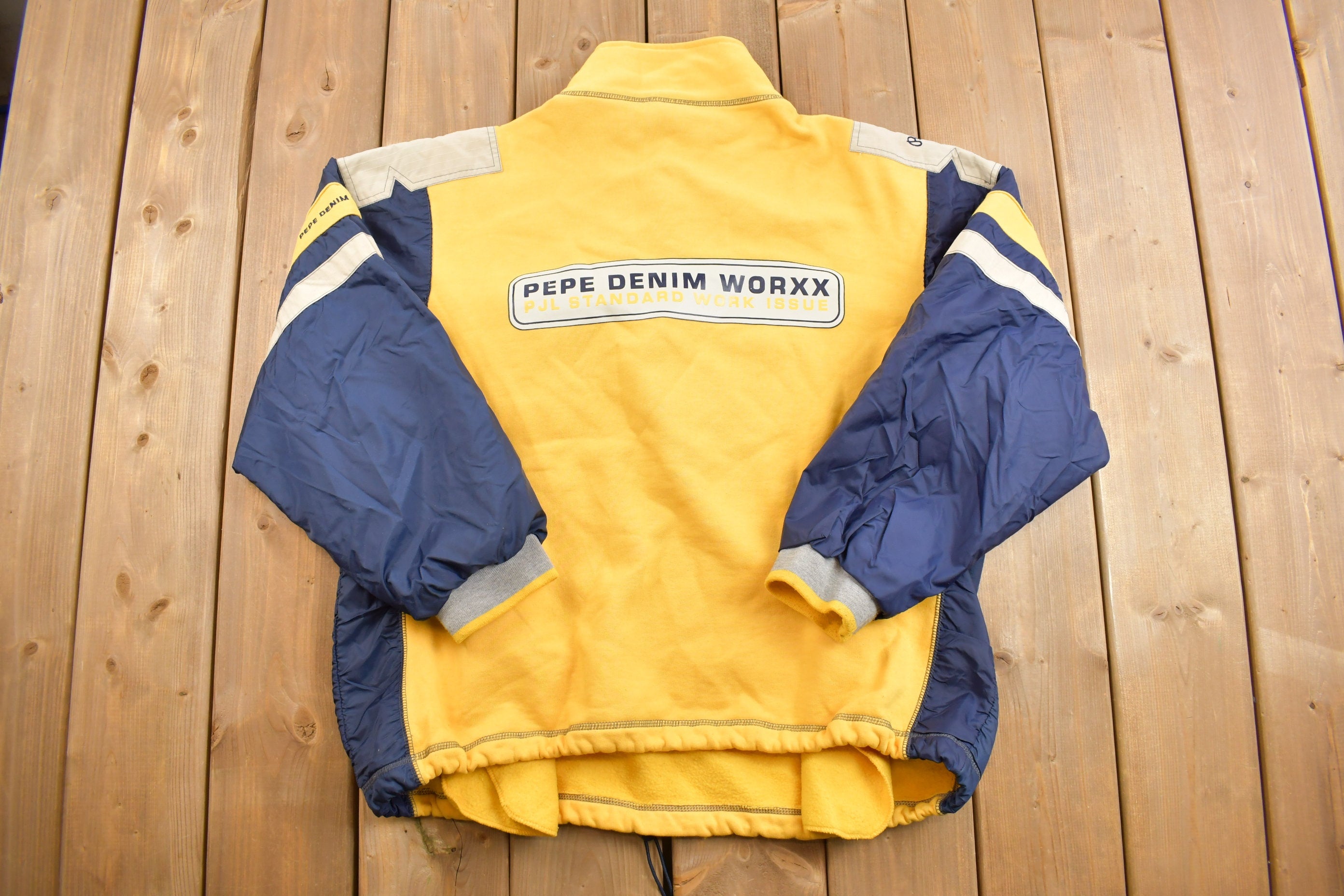 Vintage 1990s Pepe Jeans Half Zip Windbreaker Jacket