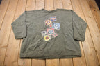Vintage 1990s Chic Floral Crewneck Sweatshirt