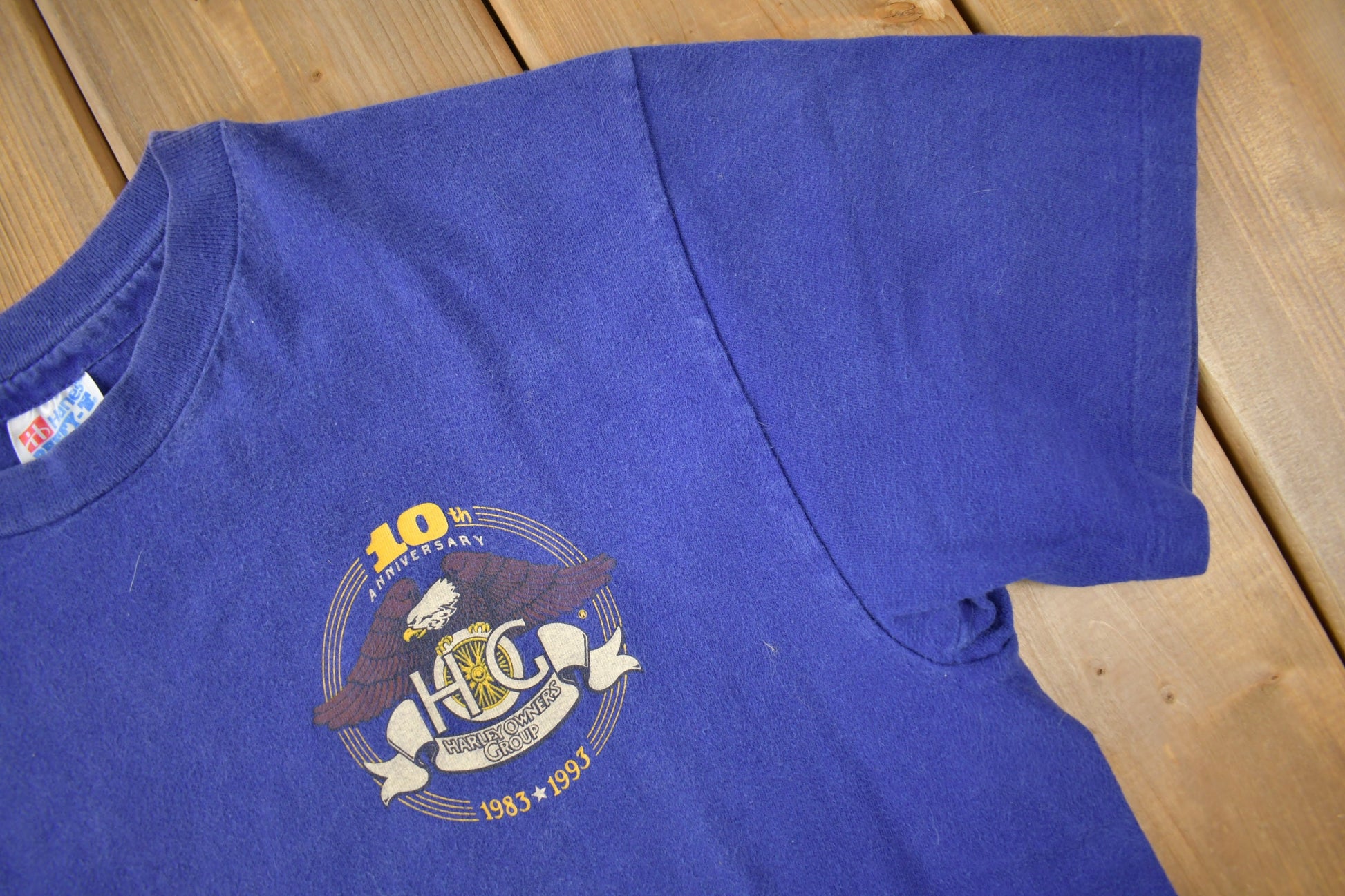 Vintage 1993 Canadian National HOG Rally Harley Davidson Motorcycles Single Stitch Graphic T-Shirt Made In USA