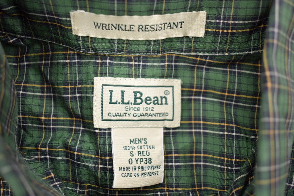 Vintage 1990s L.L. Bean Plaid Flannel Button Up Shirt