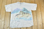 Vintage 1990s Running Wolves FAB Outdoors T-Shirt