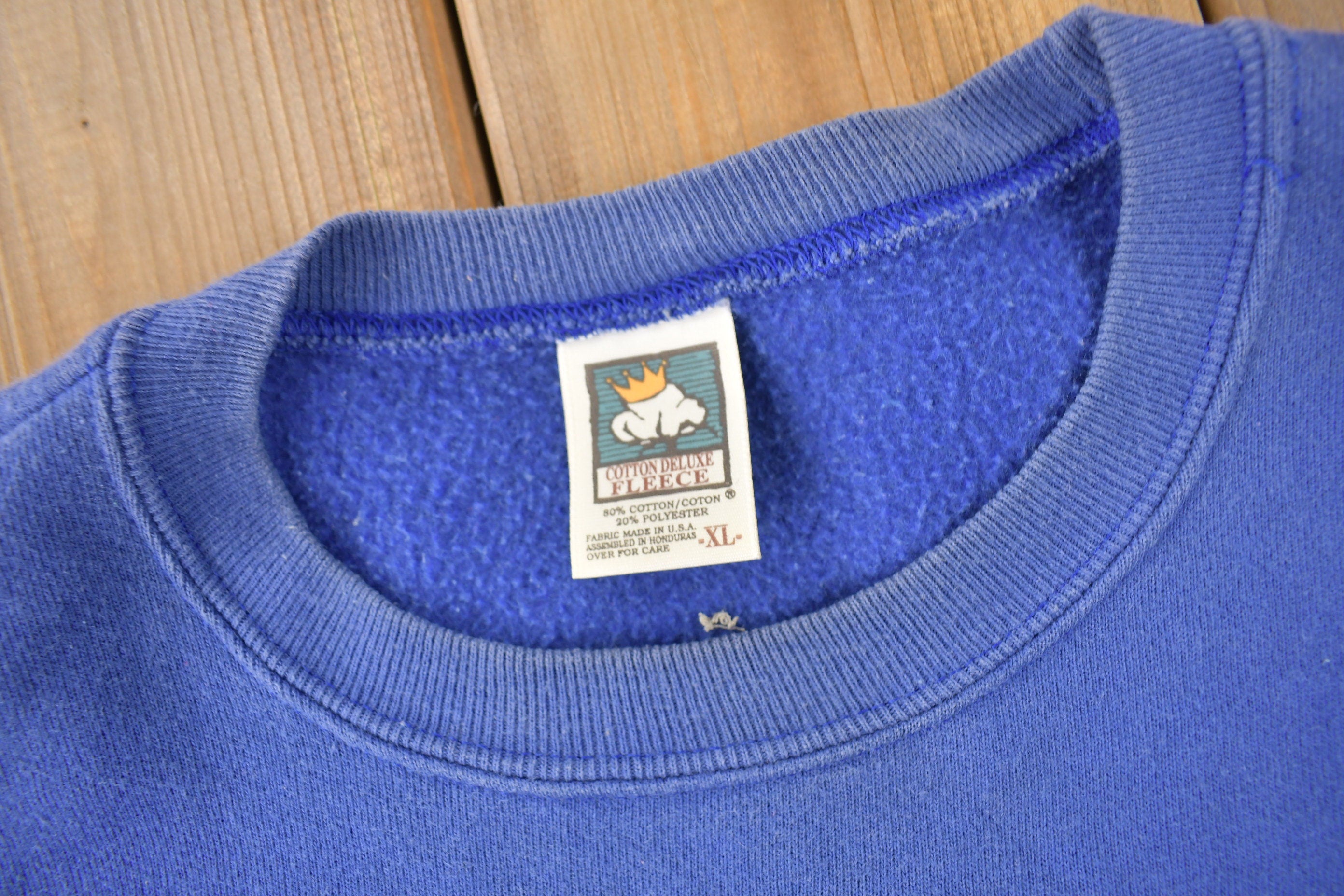Vintage 1990s Florida Embroidered Dolphin Souvenir Crewneck Sweatshirt Size XL