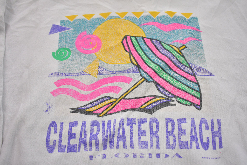 Vintage 1990s Clearwater Beach Florida Crewneck Sweatshirt