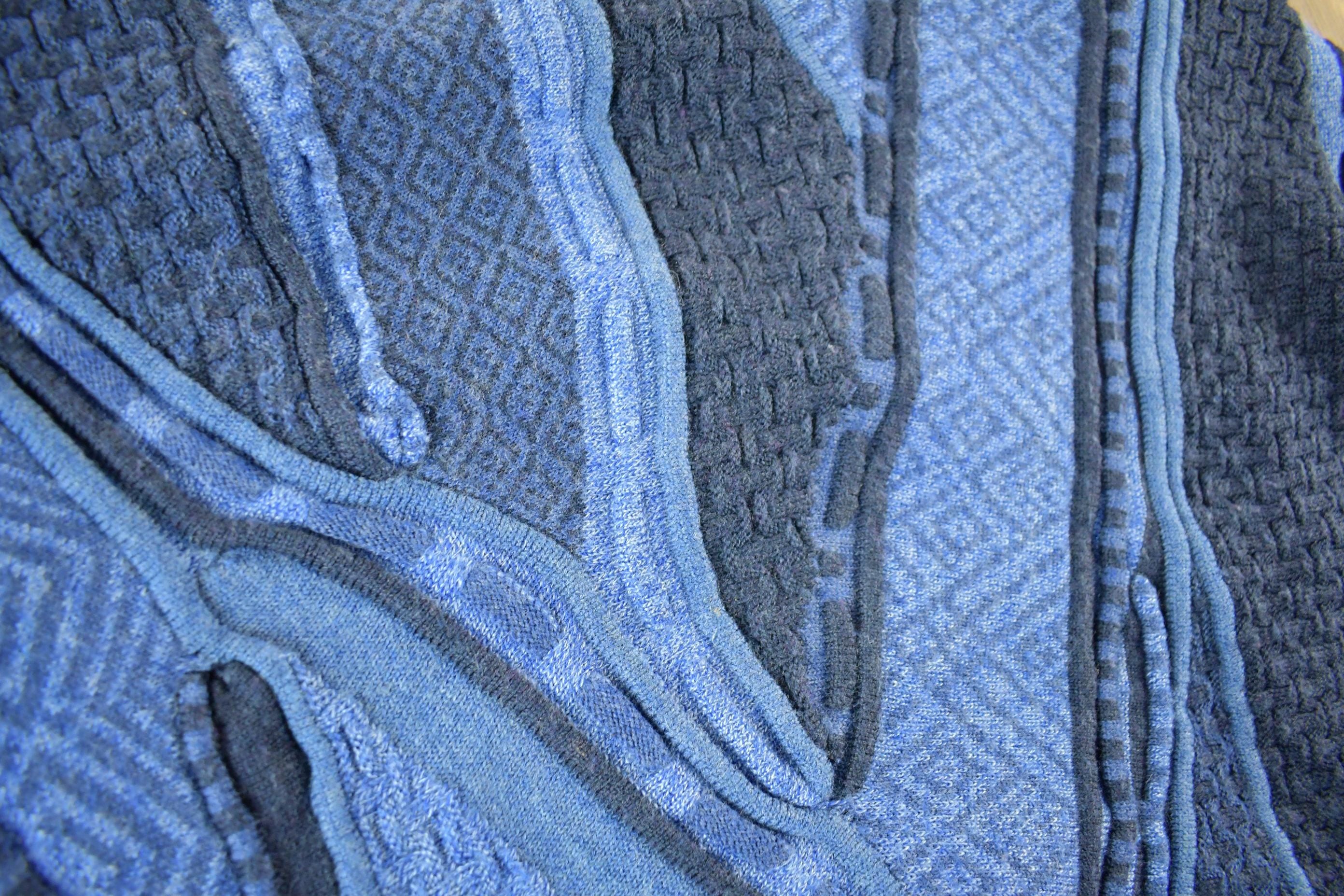Vintage 1990s Slana 3D Cable Knit Crewneck Sweater Men's Large
