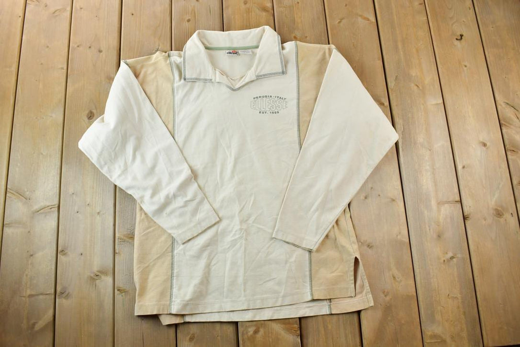 Vintage 1990s Ellesse Collared Crewneck Sweatshirt