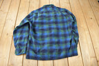 Vintage 1980s Pendleton Plaid Button Up Shirt