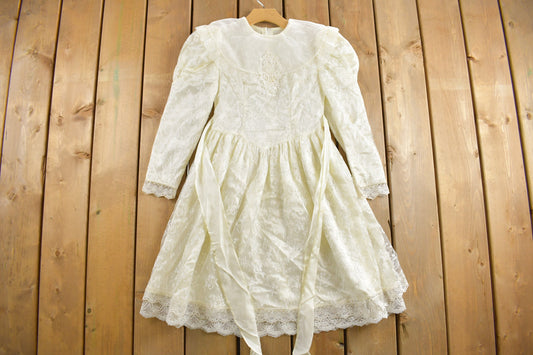 Vintage 1970s Gunne Sax Dress / Sheer Lace / True Vintage Gunne Sax / 1970s Dress / Cottage Core / Party Dress / Made in USA