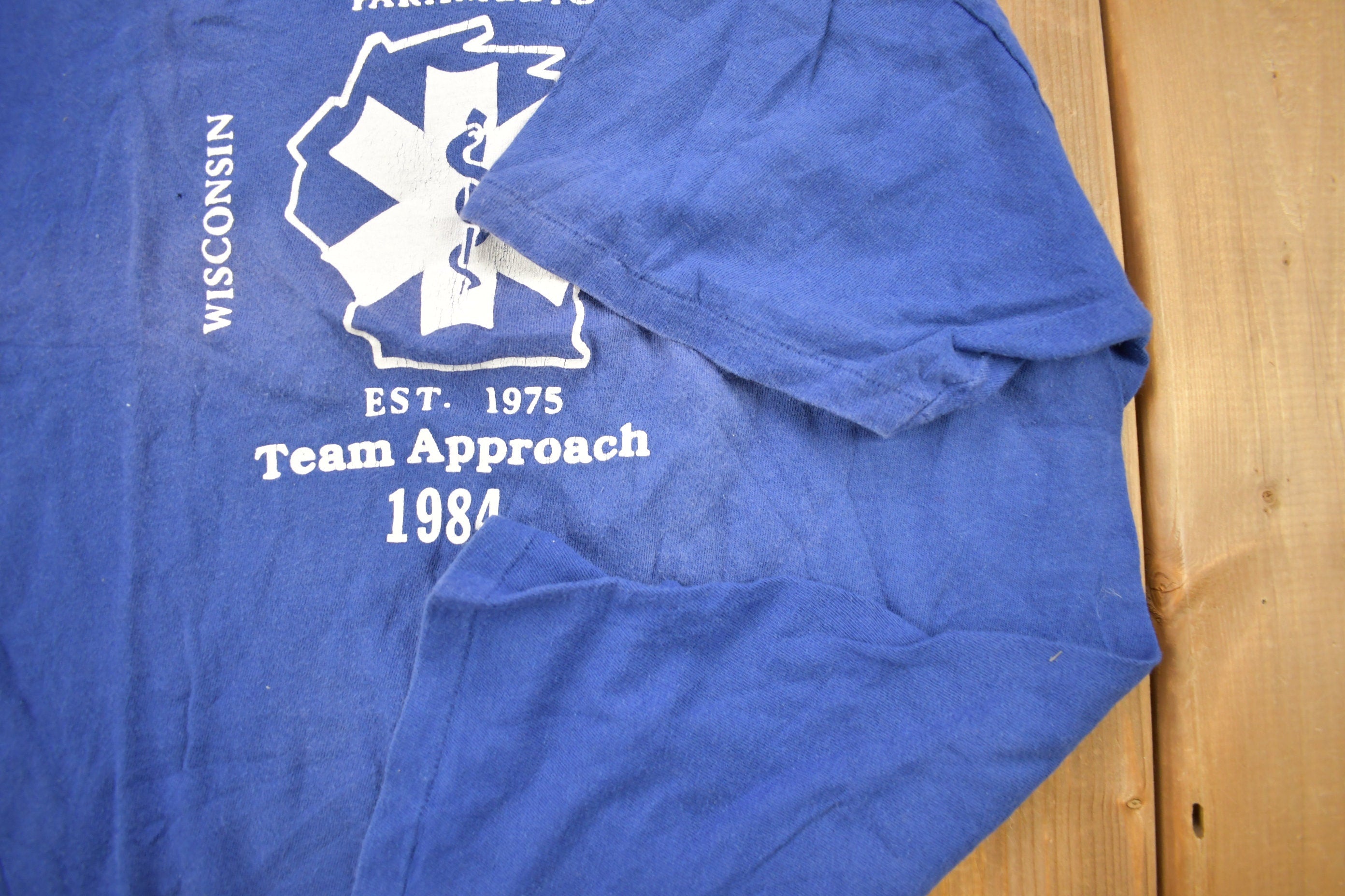 Vintage 1984 Wisconsin Paramedic Graphic T Shirt