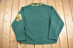 Vintage 1990s Nature Quarter Zip Fleece Sweater