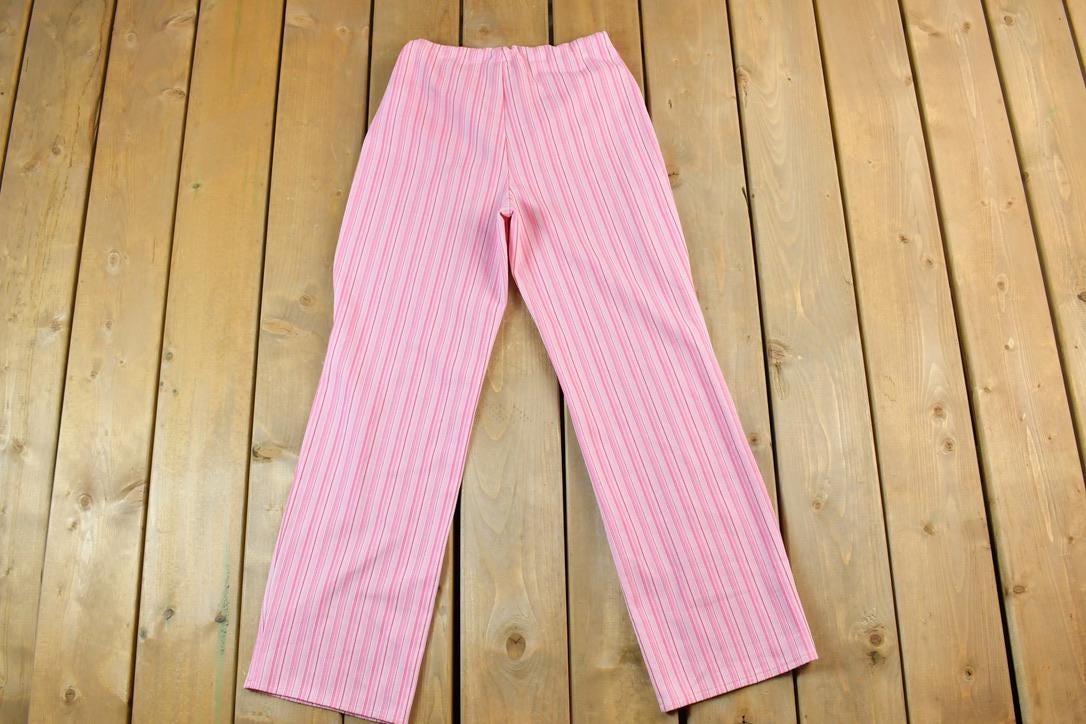Vintage 1970s Sears Pink Striped Pants