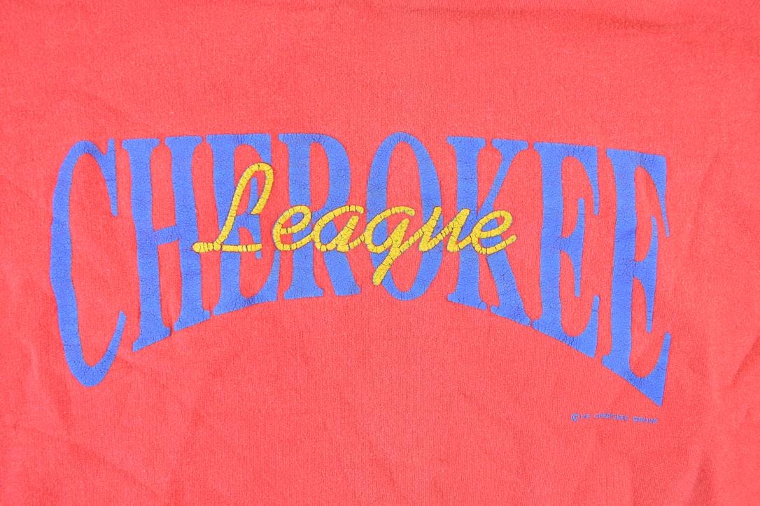 Vintage 1990s Cherokee League Crewneck Sweatshirt Made In USA